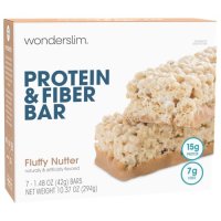Wonderslim High Fiber Protein Bars, Fluffy Nutter